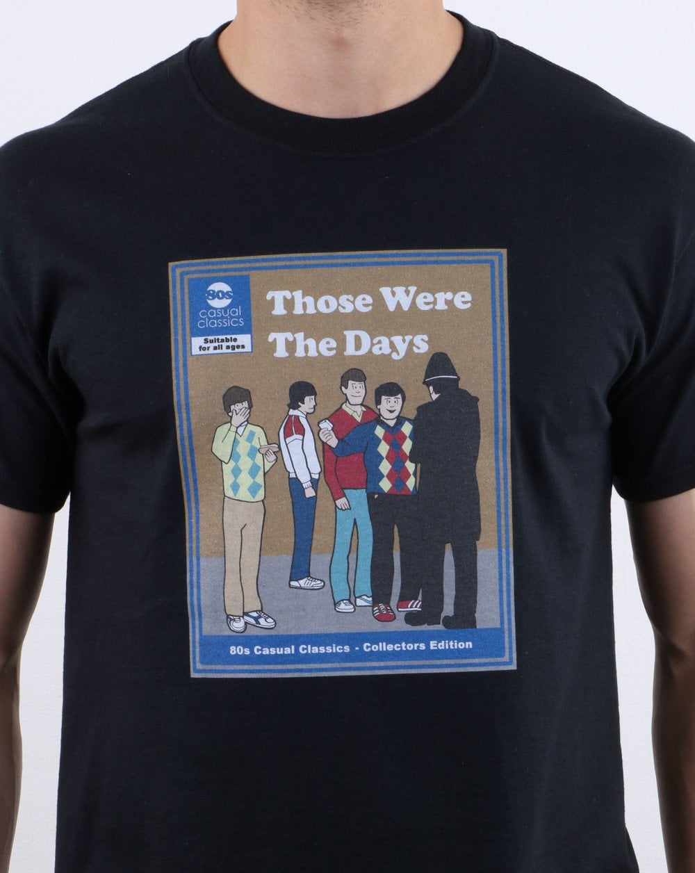 80s Casual Classics Those Were The Days T Shirt Black
