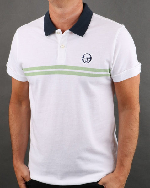 Sergio Tacchini Supermac Polo Shirt White/Green