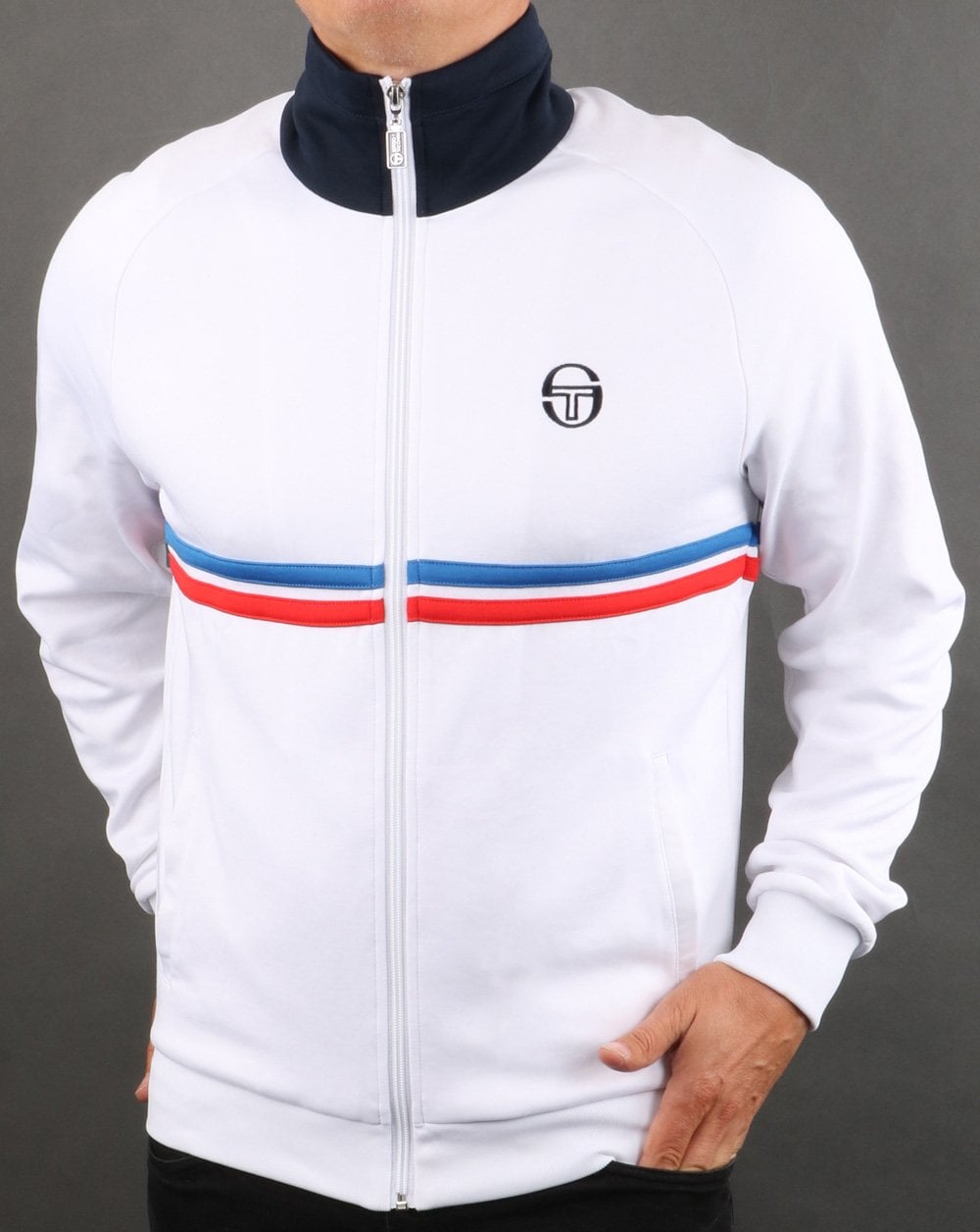 Sergio Tacchini Dallas Track Top White/royal/red