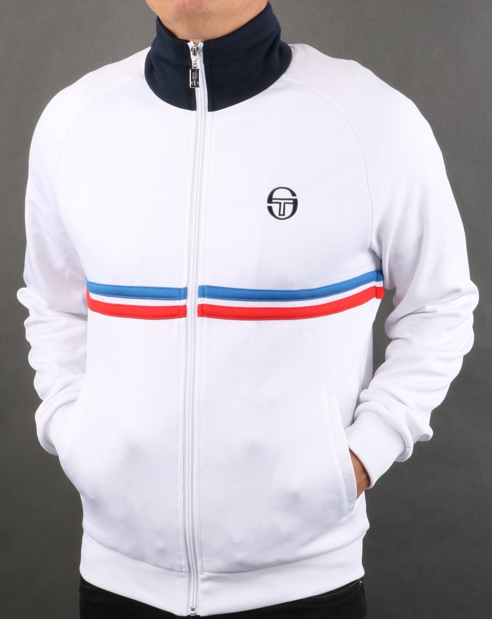 Sergio Tacchini Dallas Track Top White/royal/red