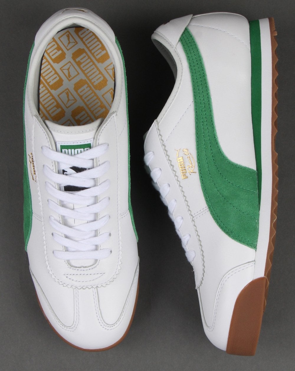 Puma Roma 68 Og Leather Trainer White/Green
