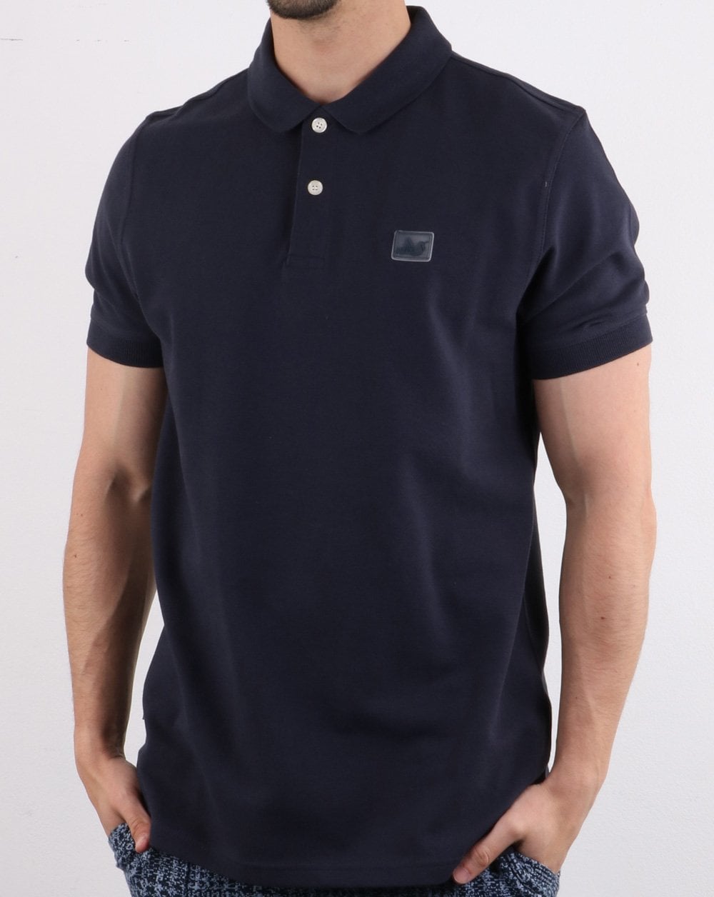 Peaceful Hooligan Quinn Polo Shirt Navy
