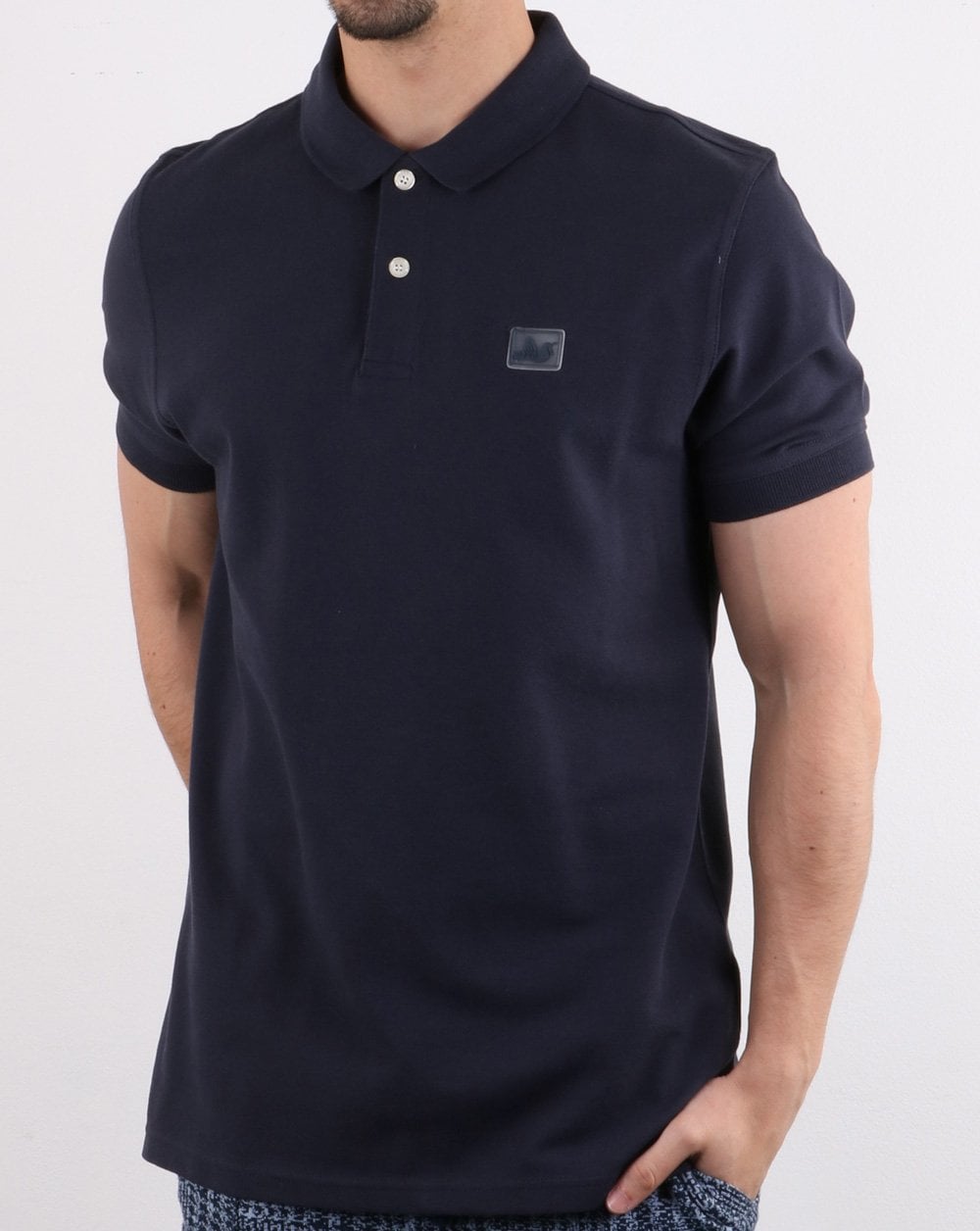 Peaceful Hooligan Quinn Polo Shirt Navy