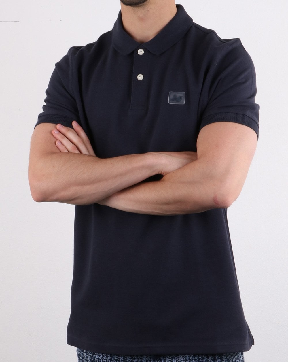 Peaceful Hooligan Quinn Polo Shirt Navy