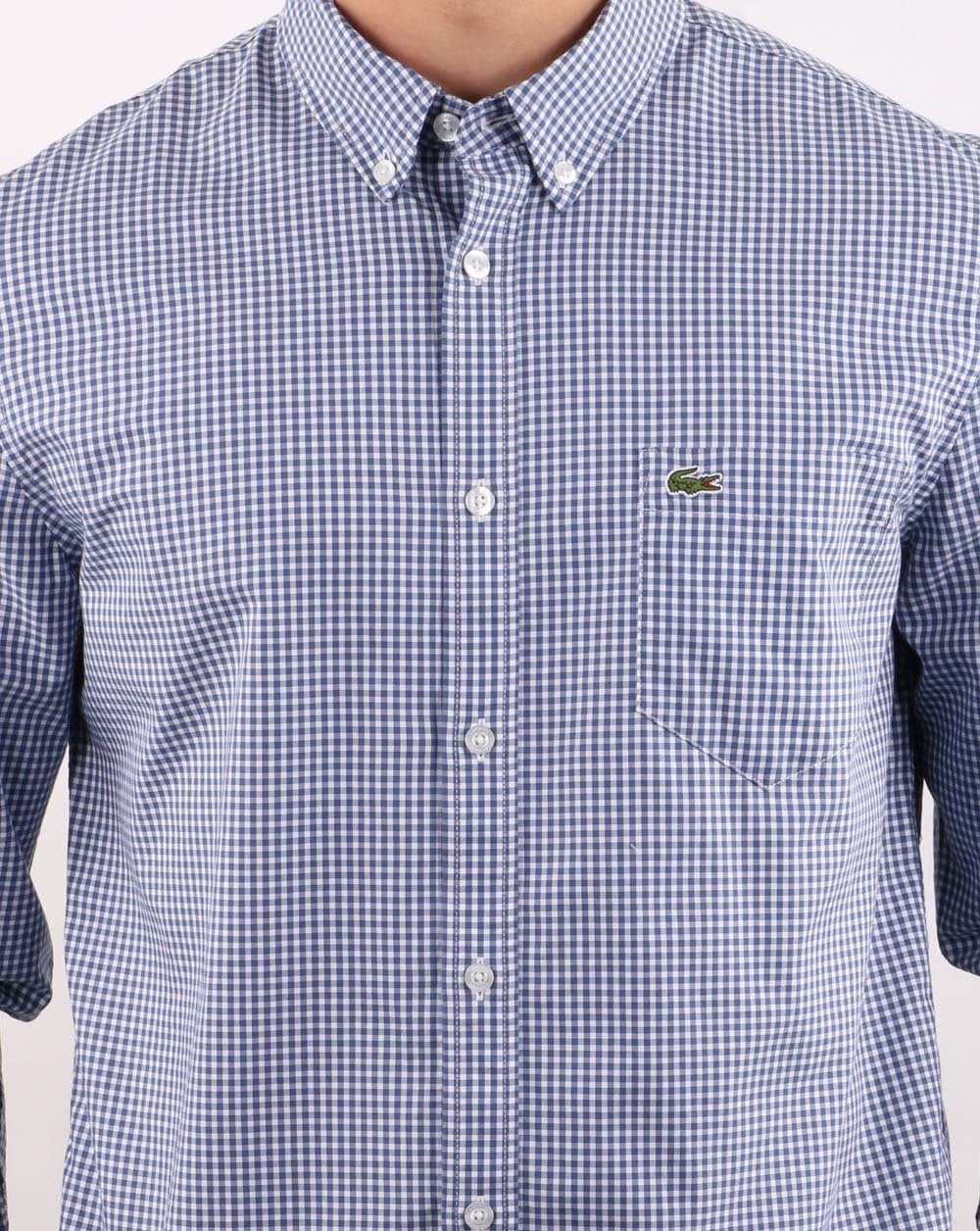 Lacoste Gingham Shirt Blue/White