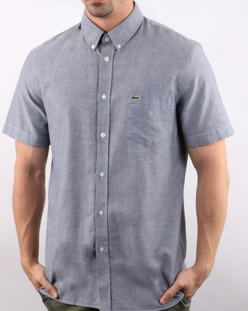 Lacoste Short Sleeve Shirt Navy Marl