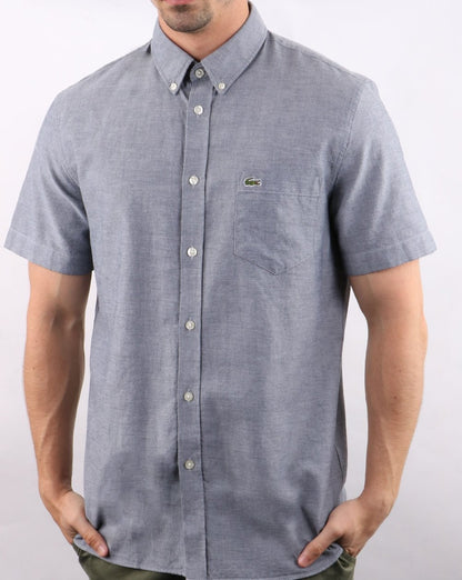 Lacoste Short Sleeve Shirt Navy Marl