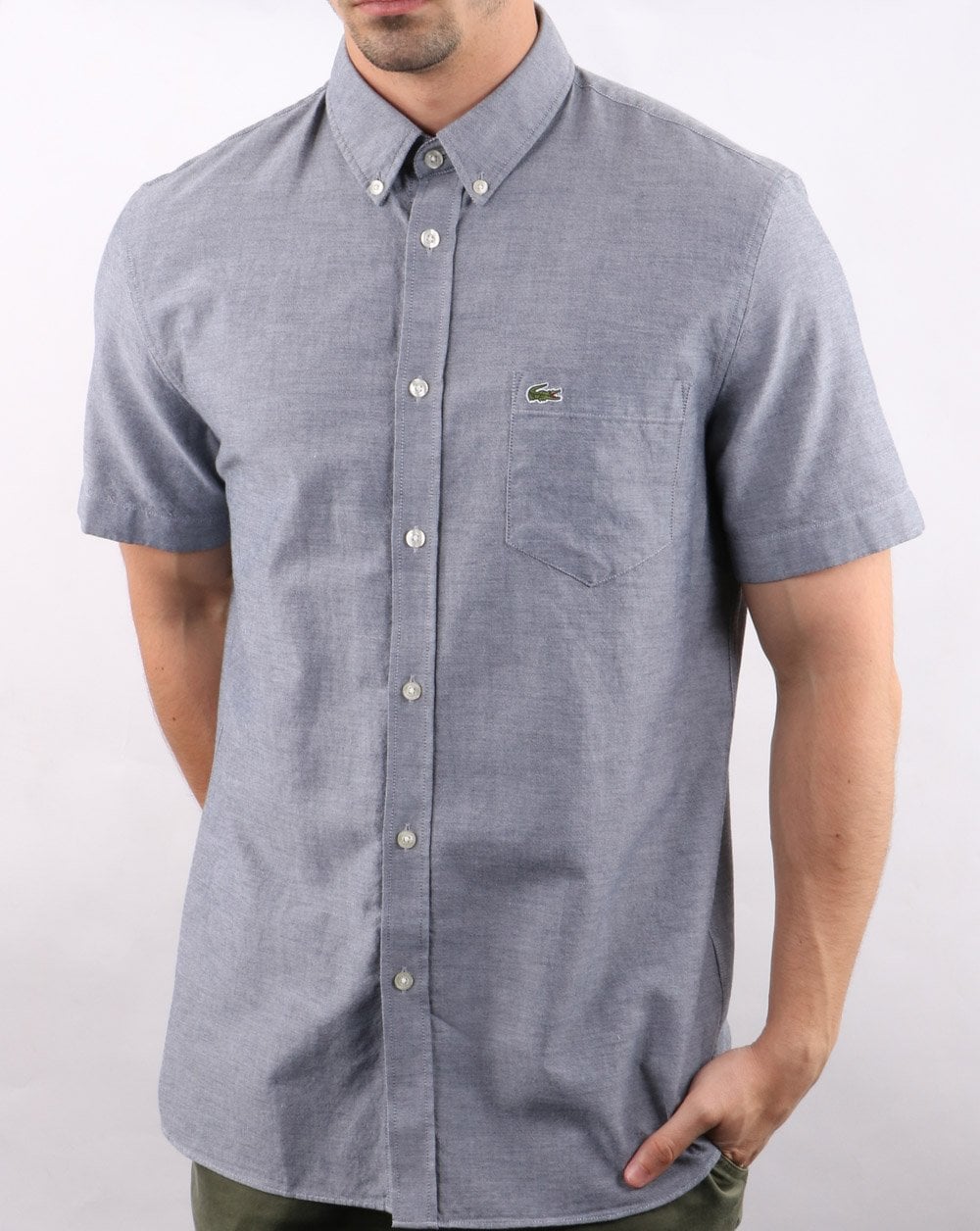 Lacoste Short Sleeve Shirt Navy Marl