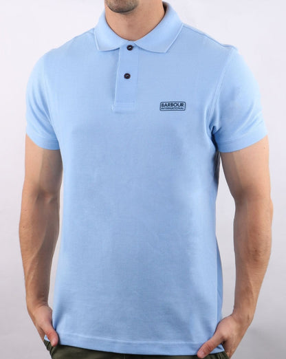 Barbour International Essential Polo Sky