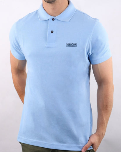 Barbour International Essential Polo Sky