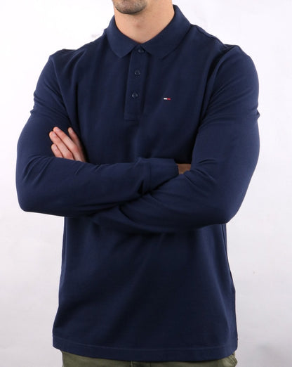 Tommy Hilfiger Long Sleeve Polo Navy