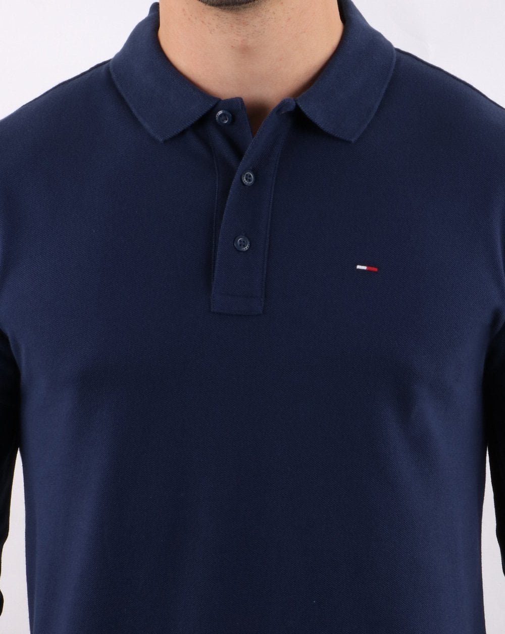 Tommy Hilfiger Long Sleeve Polo Navy