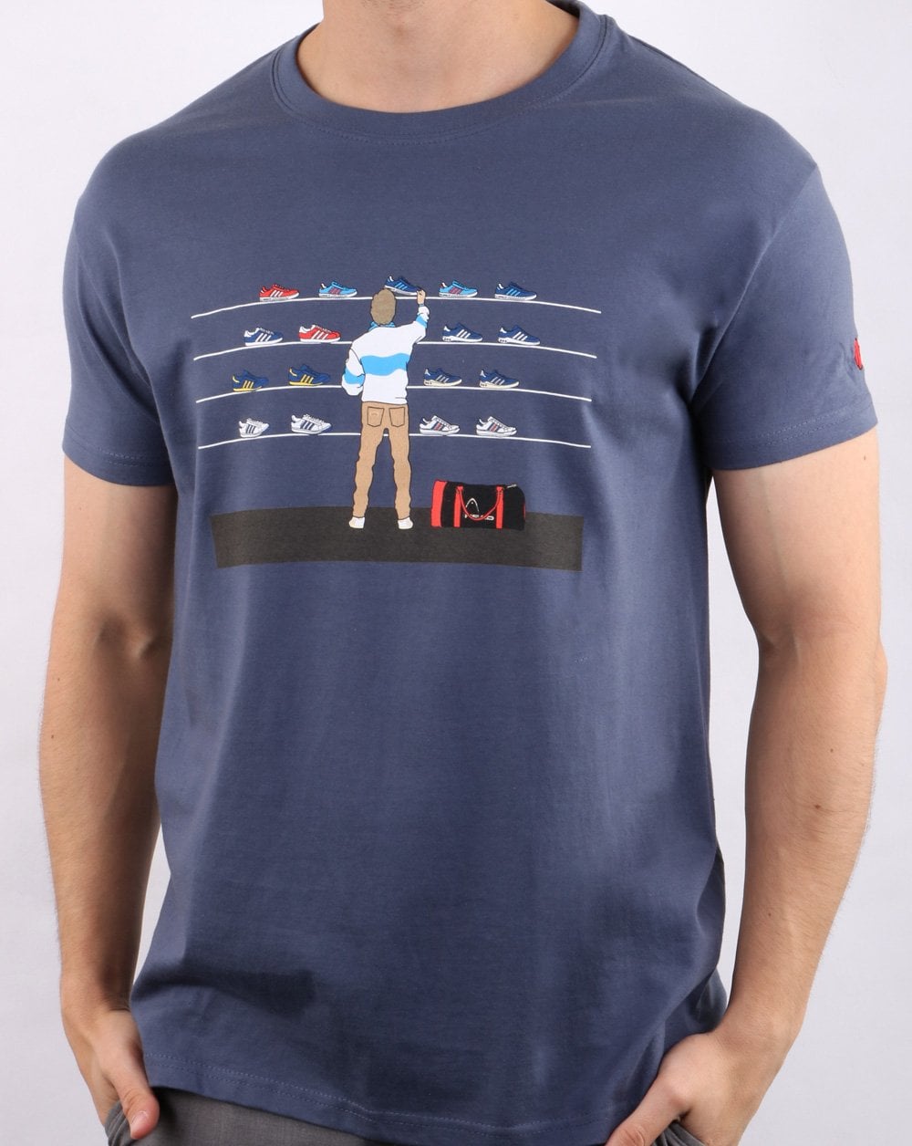 80s Casuals Tales Of Train Journeys T Shirt Denim