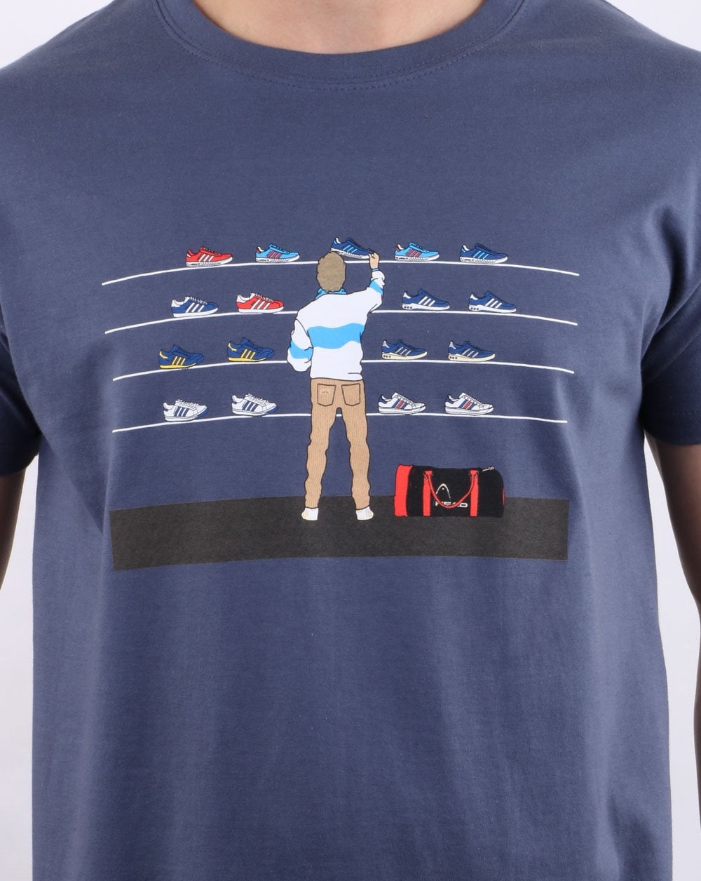 80s Casuals Tales Of Train Journeys T Shirt Denim