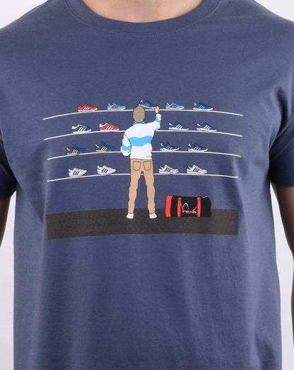 80s Casuals Tales Of Train Journeys T Shirt Denim