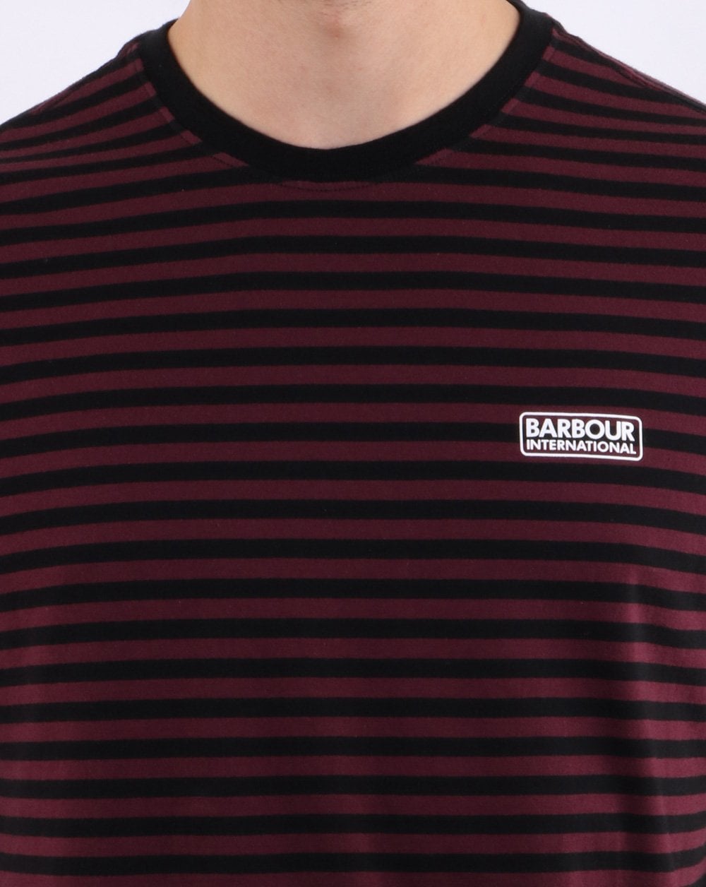 Barbour International Stripe Tee Red