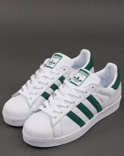 Adidas Superstar Trainers White/Green