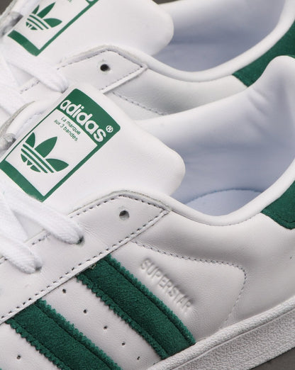 Adidas Superstar Trainers White/Green