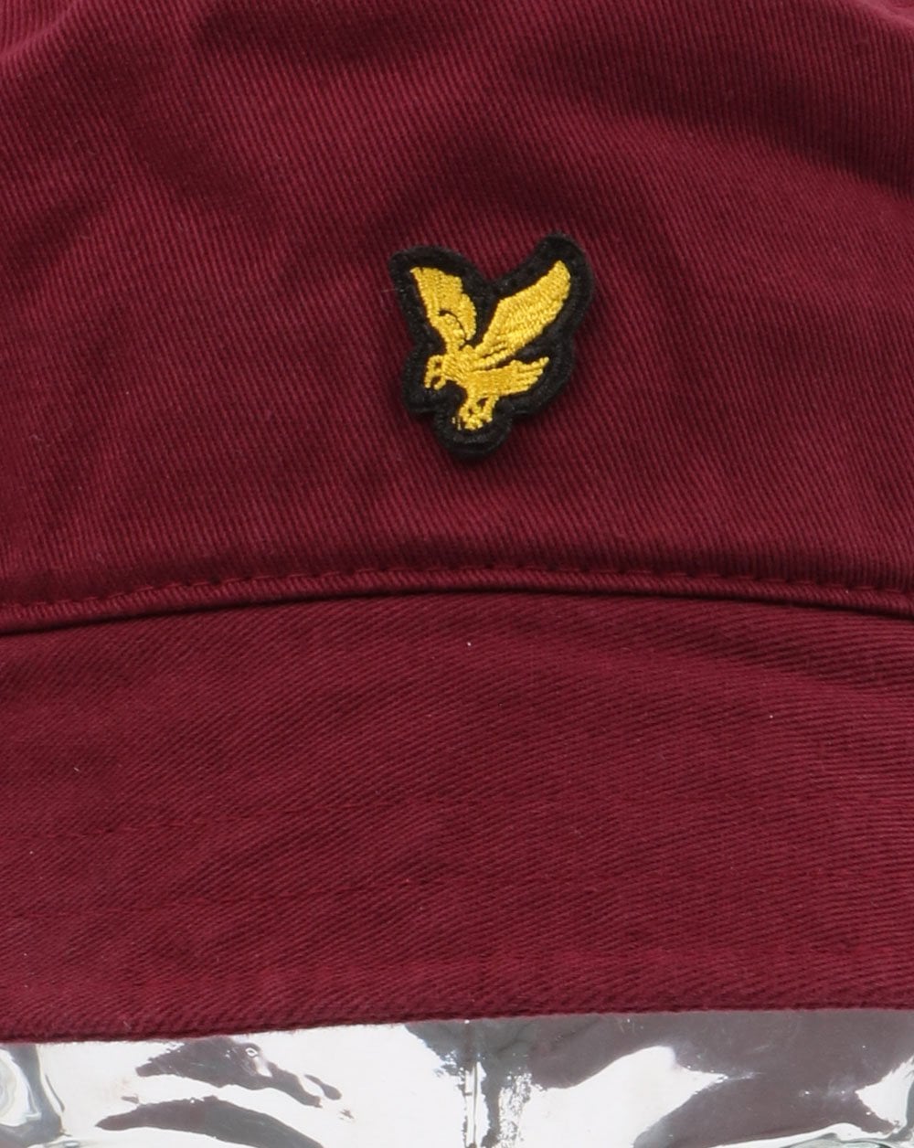 Lyle And Scott Cotton Twill Bucket Hat Claret