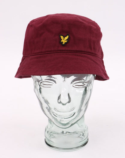 Lyle And Scott Cotton Twill Bucket Hat Claret