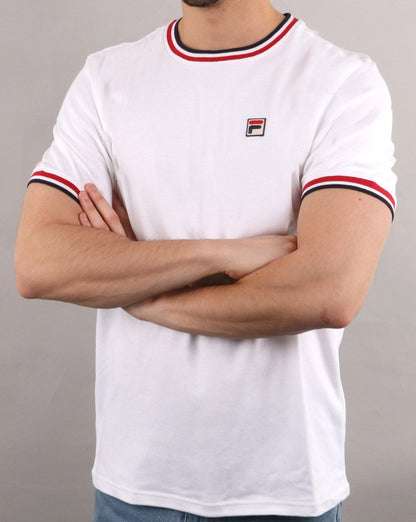 Fila Vintage Multi Ringer T Shirt White