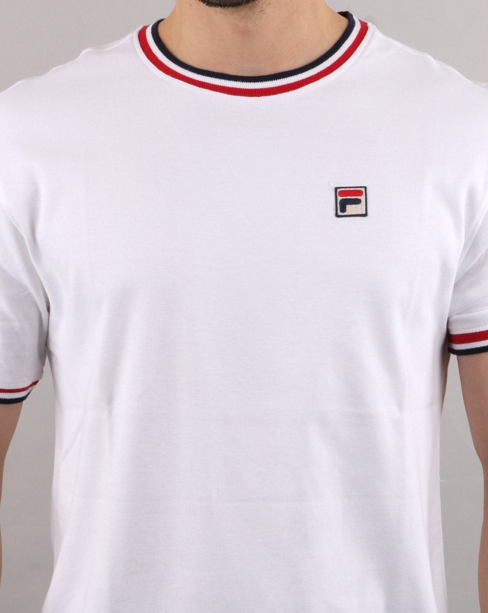 Fila Vintage Multi Ringer T Shirt White
