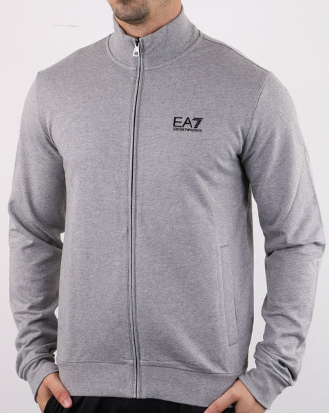 Emporio Armani EA7 Track Top Medium Grey Melange