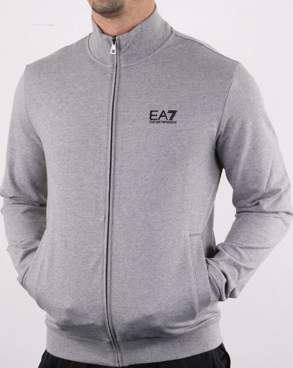 Emporio Armani EA7 Track Top Medium Grey Melange
