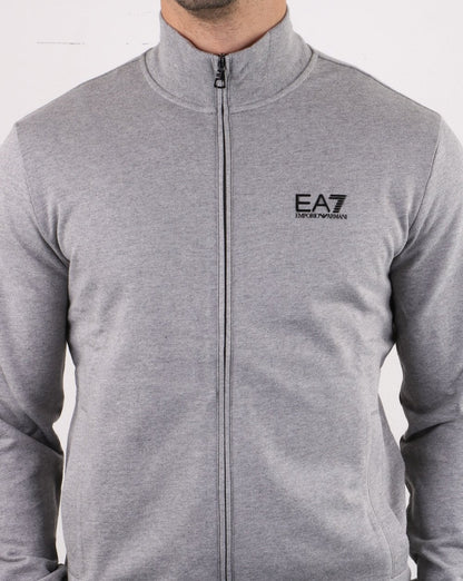 Emporio Armani EA7 Track Top Medium Grey Melange