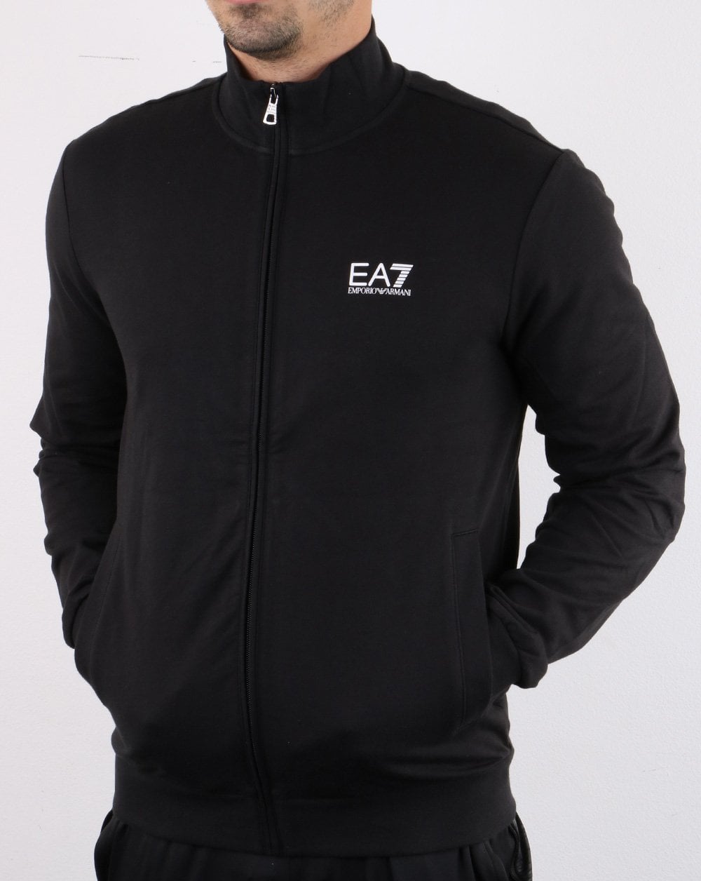 Emporio Armani EA7 Track Top Black