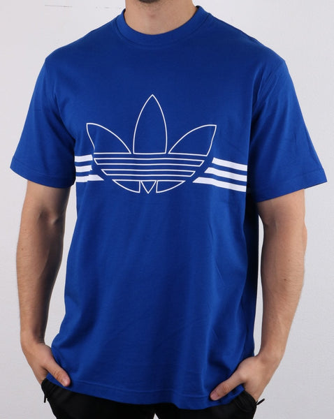 Adidas Originals Outline Trefoil T Shirt Collegiate Royal