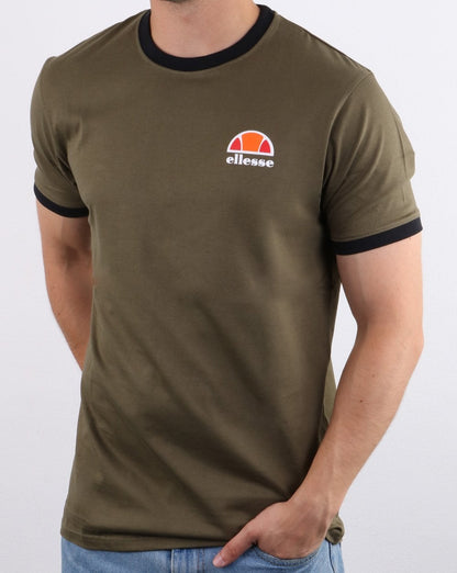 Ellesse Ringer T Shirt Khaki
