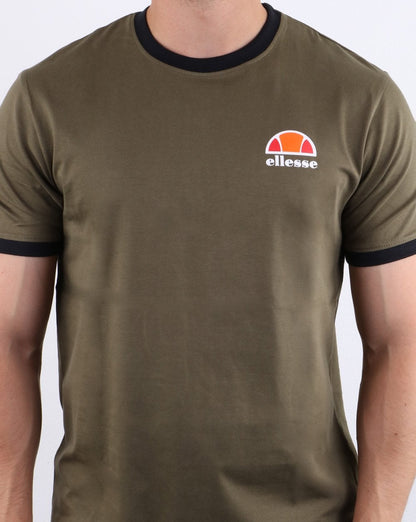 Ellesse Ringer T Shirt Khaki
