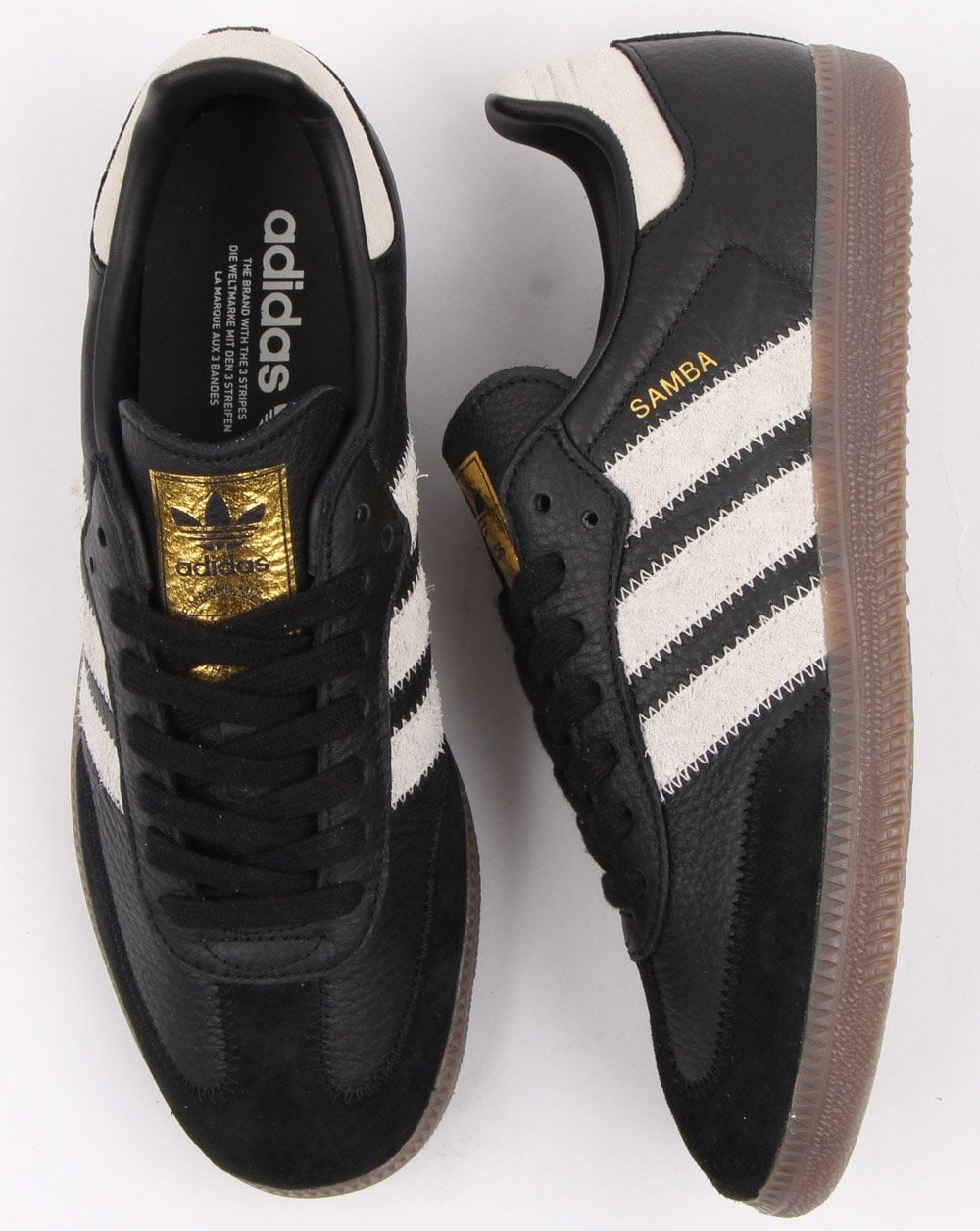 Adidas Samba Og Trainers Black/Raw White