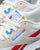 Reebok Classic Nylon Trainers Chalk/Scarlet/Cyan