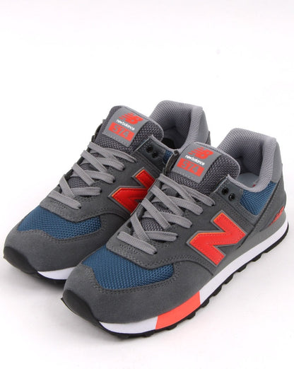 New Balance 574 Trainers Grey/Orange