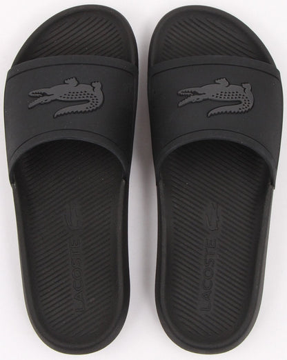 Lacoste Footwear Croco Slide Black/Dark Grey