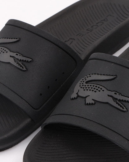 Lacoste Footwear Croco Slide Black/Dark Grey
