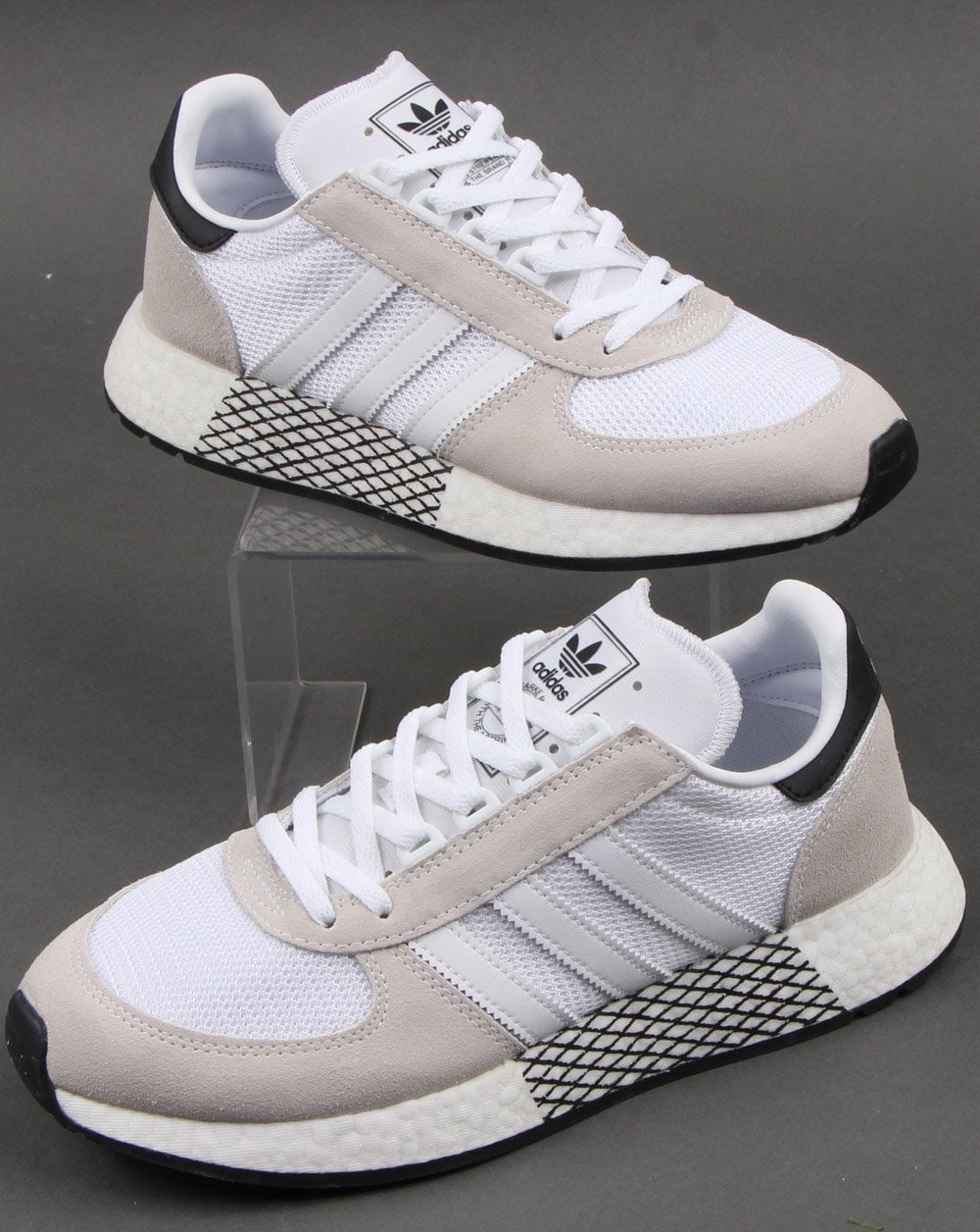 Adidas Marathon Tech Trainers White/Black