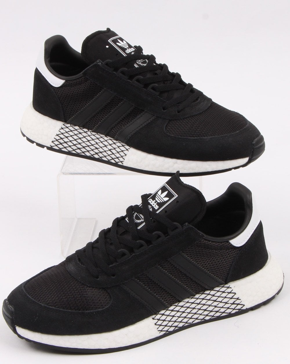 Adidas Marathon Tech Trainers Black/Black/White