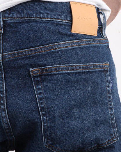 Gant Slim Jeans Dark Blue Worn In