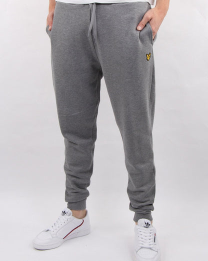 Lyle And Scott Slim Sweat Pant Mid Grey Marl