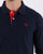 Gant Contrast Long Sleeve Polo Shirt Evening Blue