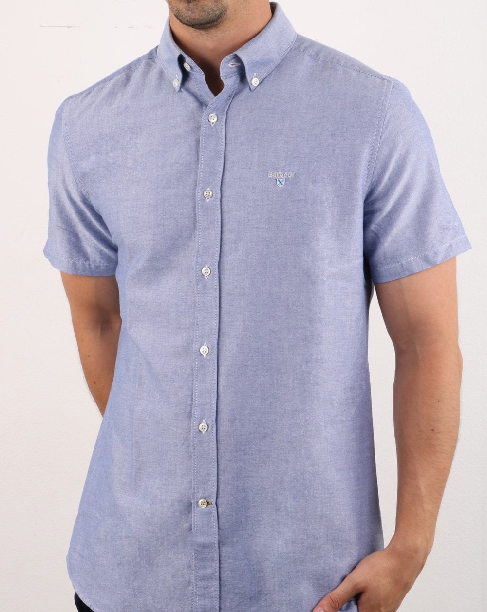 Barbour Oxford Short Sleeve Shirt Indigo