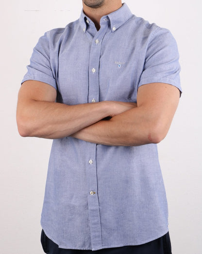 Barbour Oxford Short Sleeve Shirt Indigo