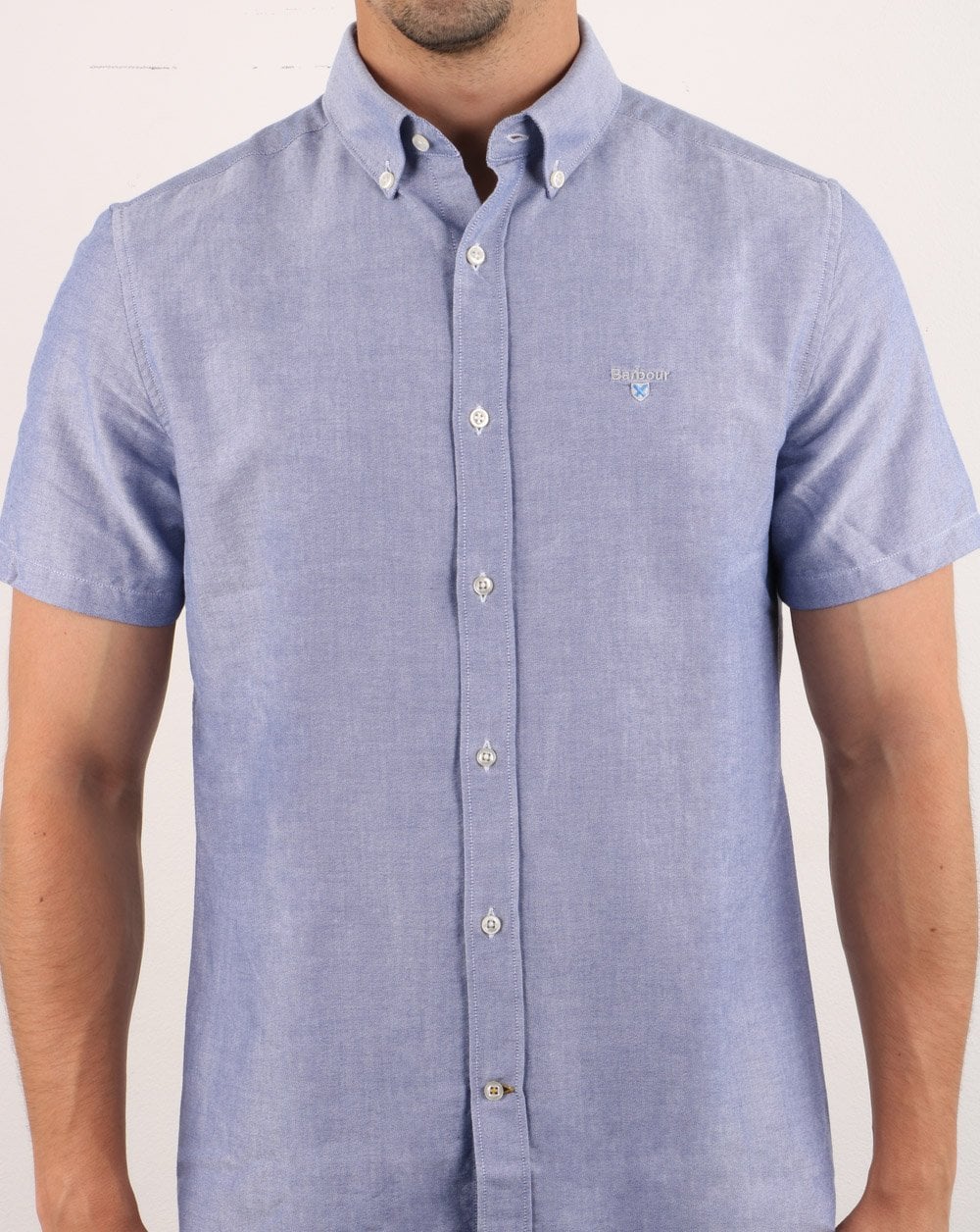 Barbour Oxford Short Sleeve Shirt Indigo