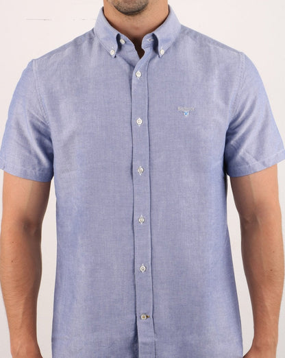 Barbour Oxford Short Sleeve Shirt Indigo