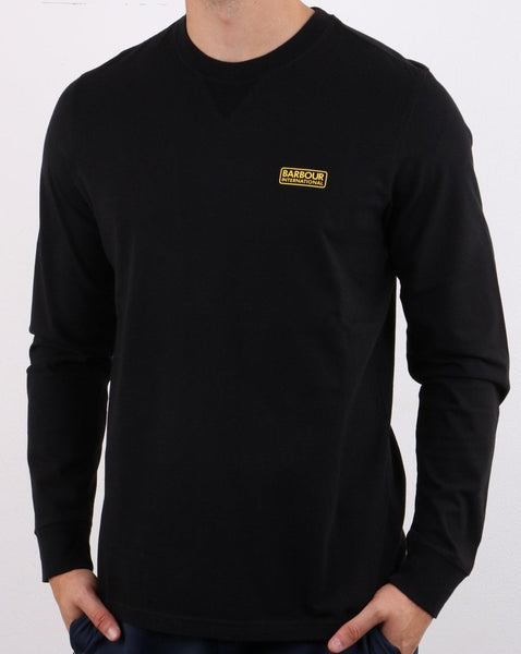 Barbour International Long Sleeve Logo Tee Black