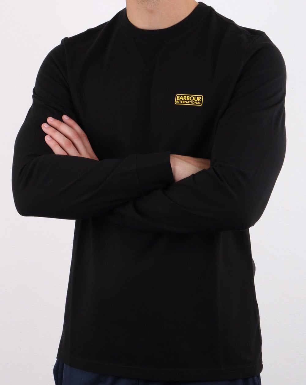 Barbour International Long Sleeve Logo Tee Black
