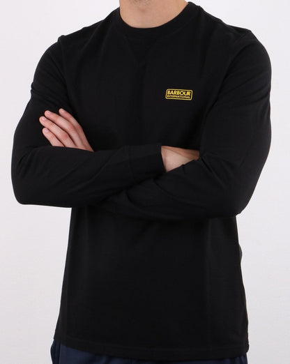 Barbour International Long Sleeve Logo Tee Black